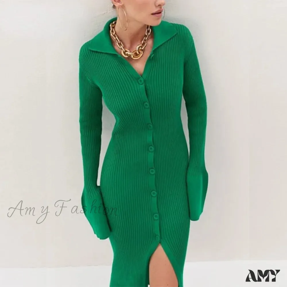 Amy Fashion - Female Warm Thick Party Long Dresses