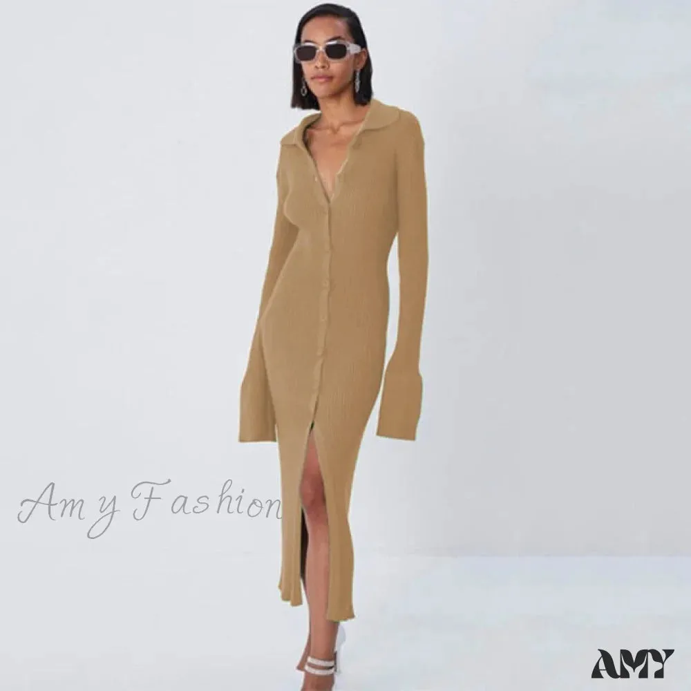 Amy Fashion - Female Warm Thick Party Long Dresses