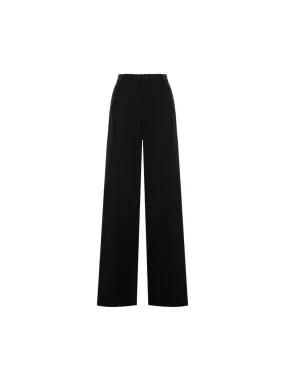 Barathea Straight-Leg Wool Trousers