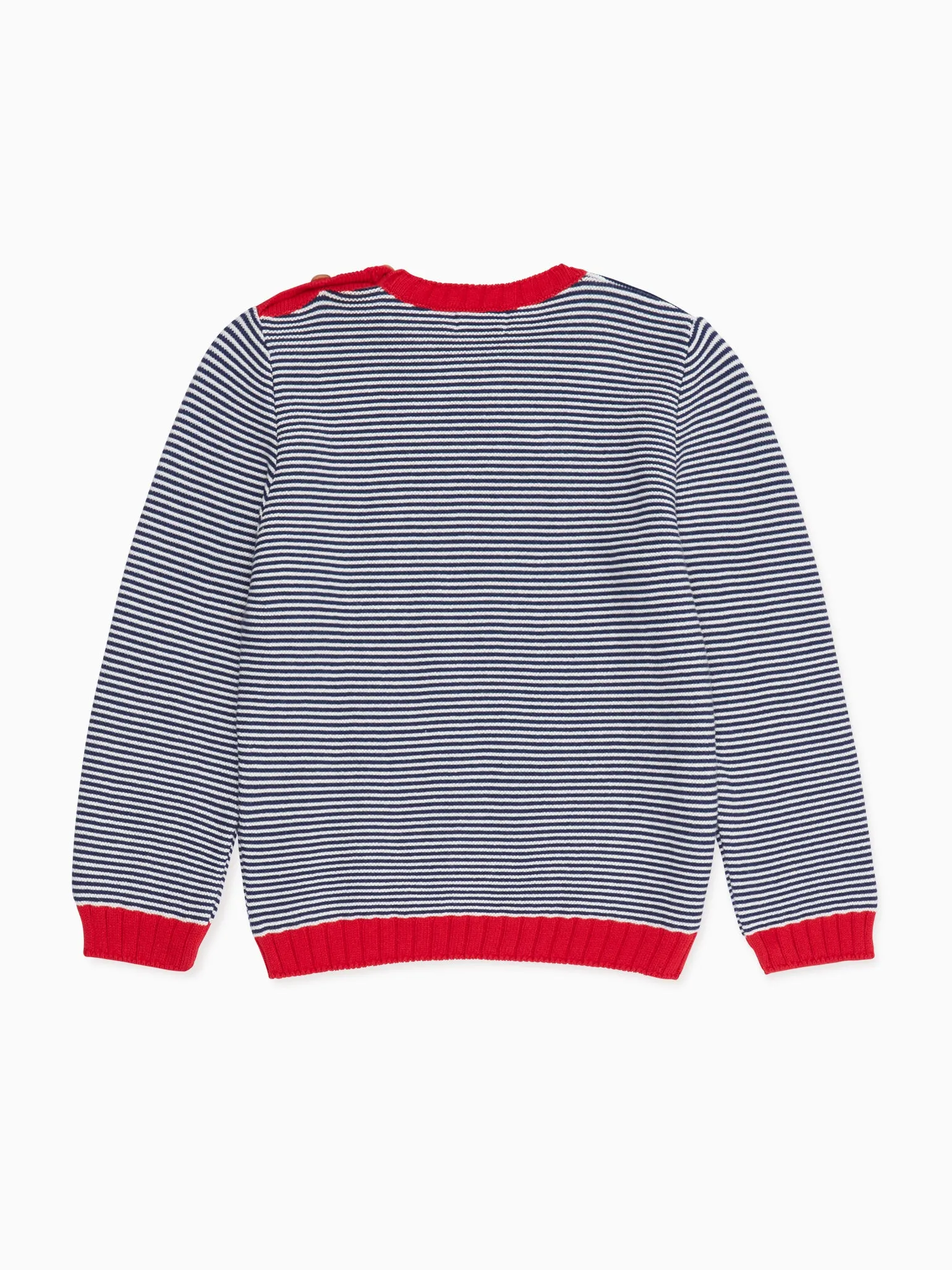 Blue Stripe Bromo Boy Cotton Jumper