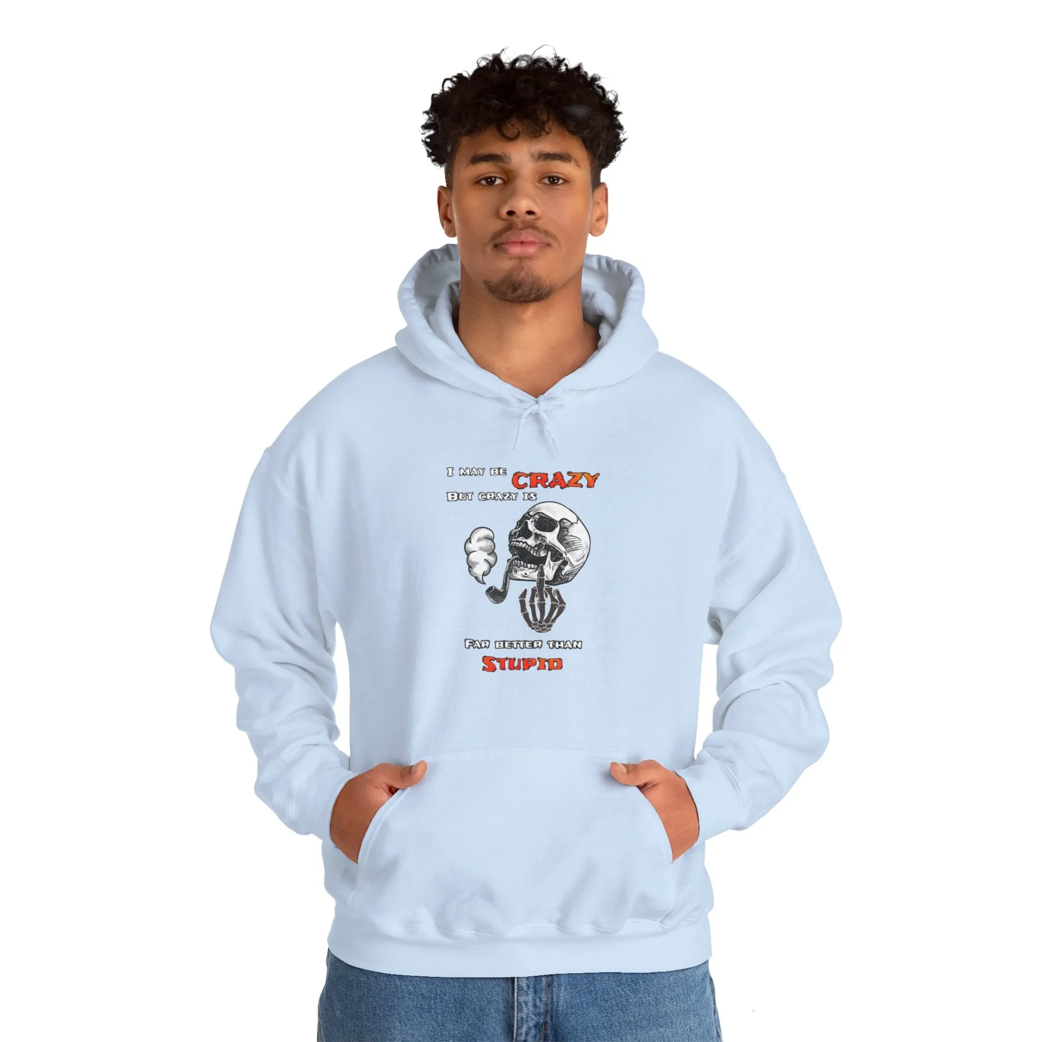 Crazy Skull Unisex Heavy Blend™ Hooded Sweatshirt