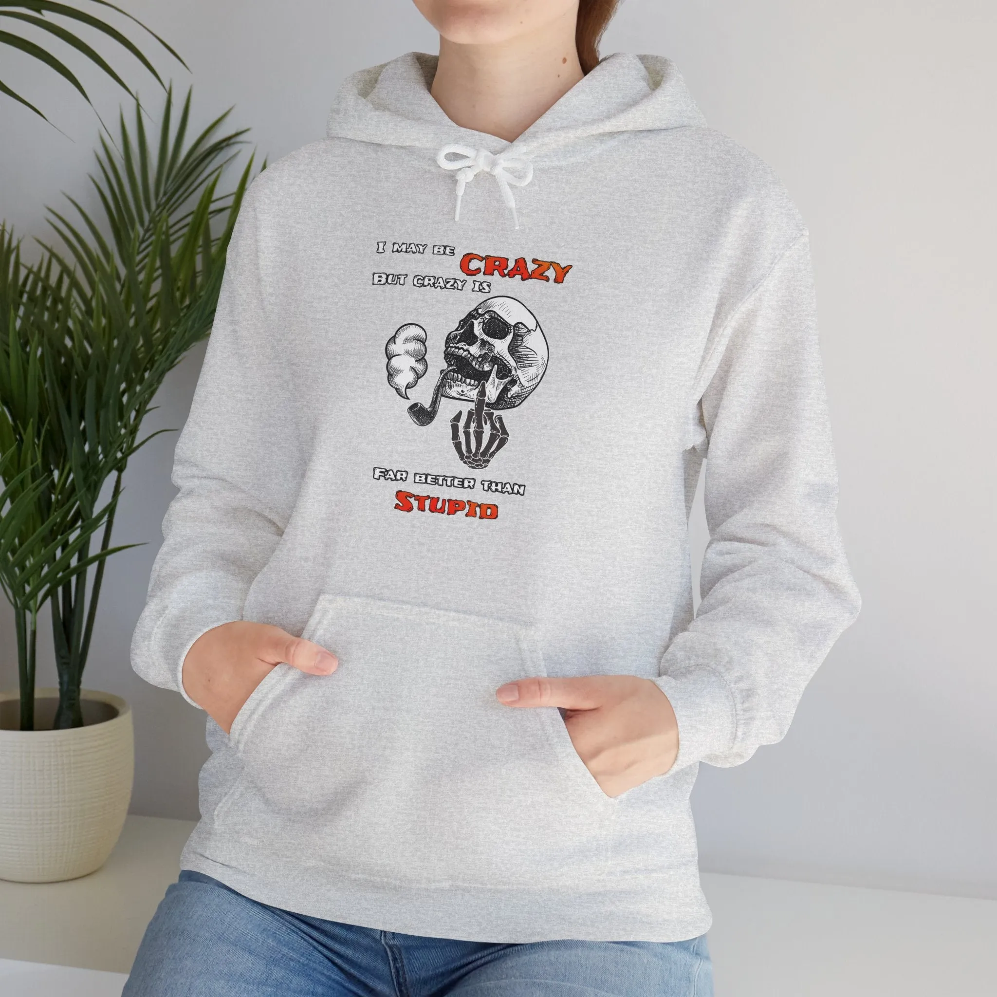 Crazy Skull Unisex Heavy Blend™ Hooded Sweatshirt