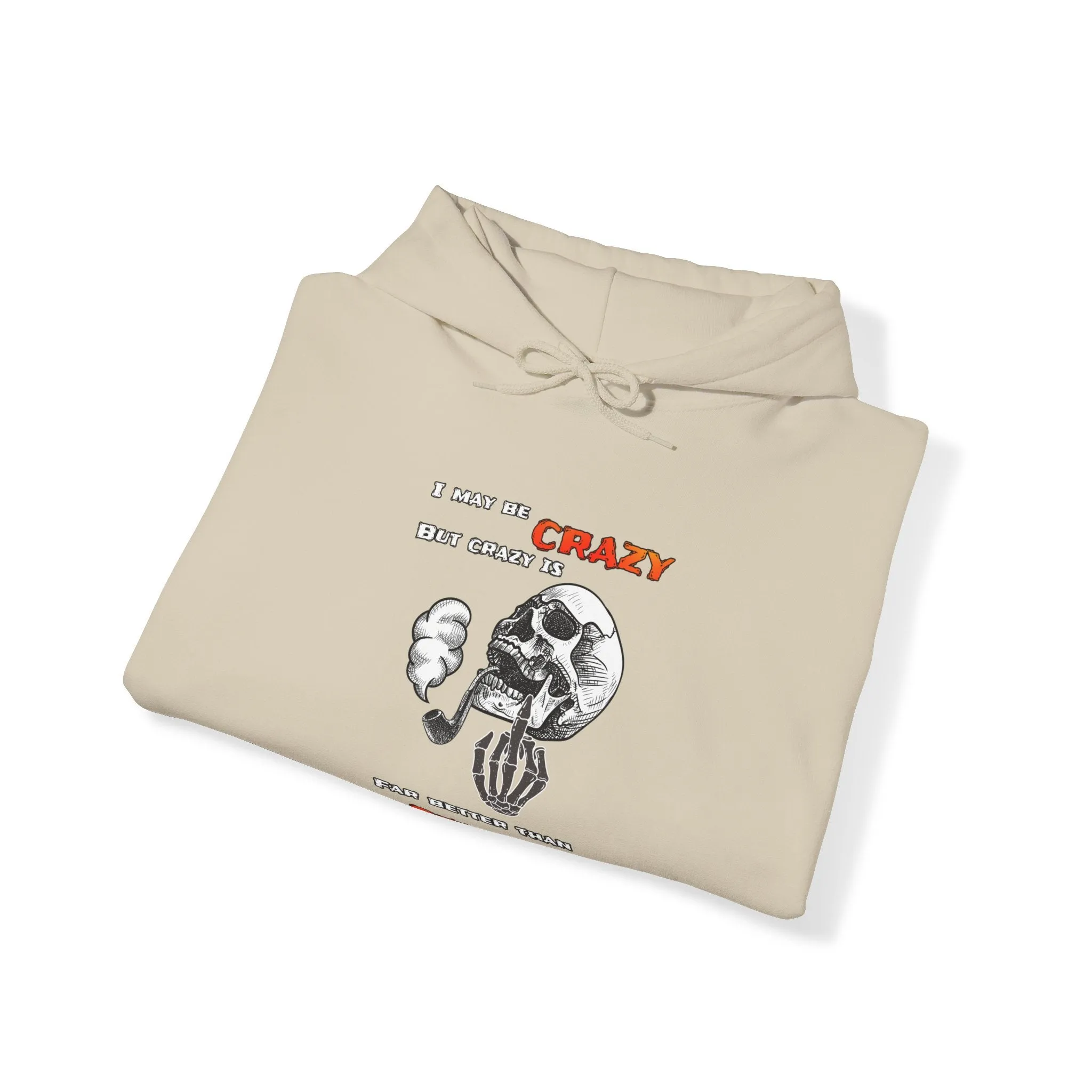 Crazy Skull Unisex Heavy Blend™ Hooded Sweatshirt