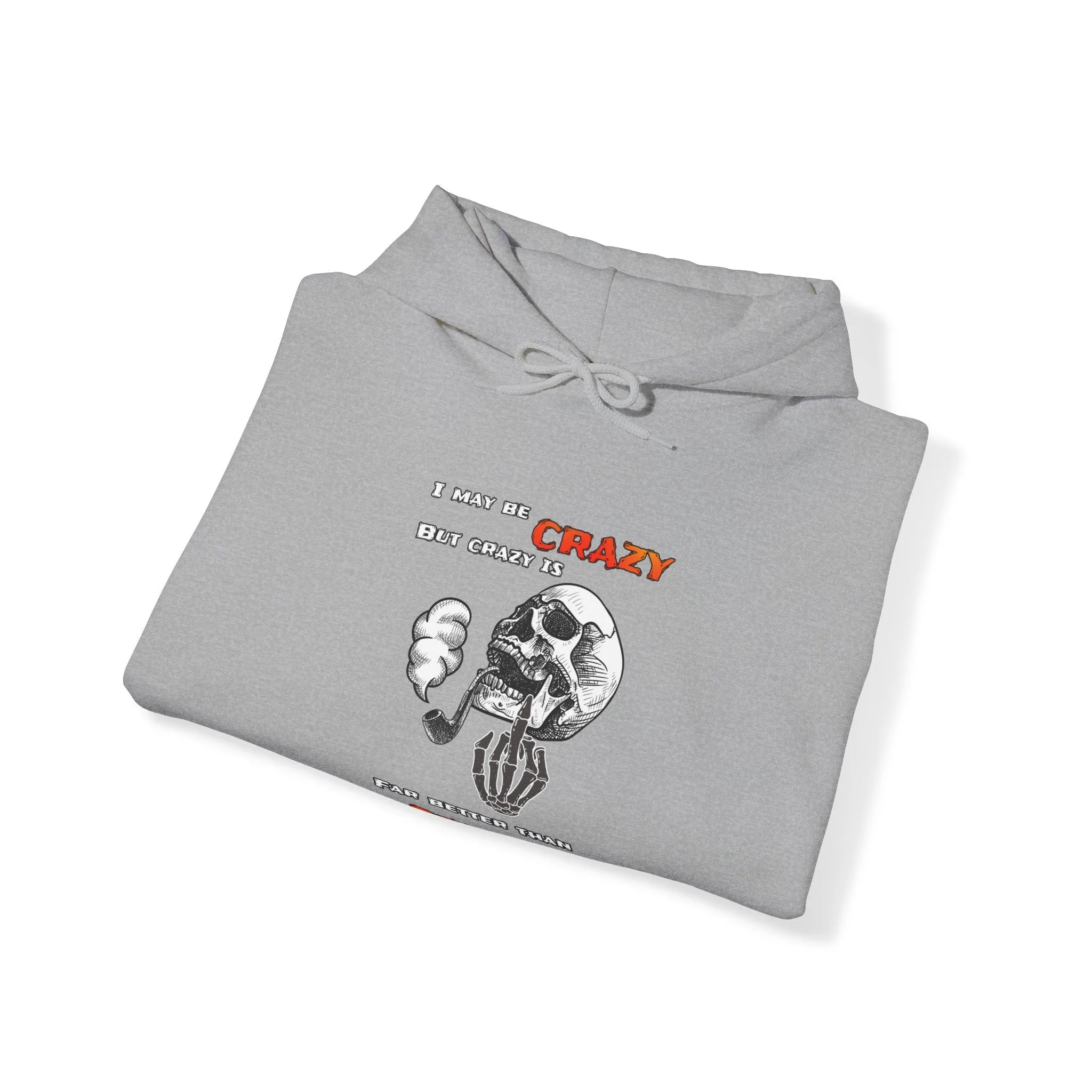 Crazy Skull Unisex Heavy Blend™ Hooded Sweatshirt