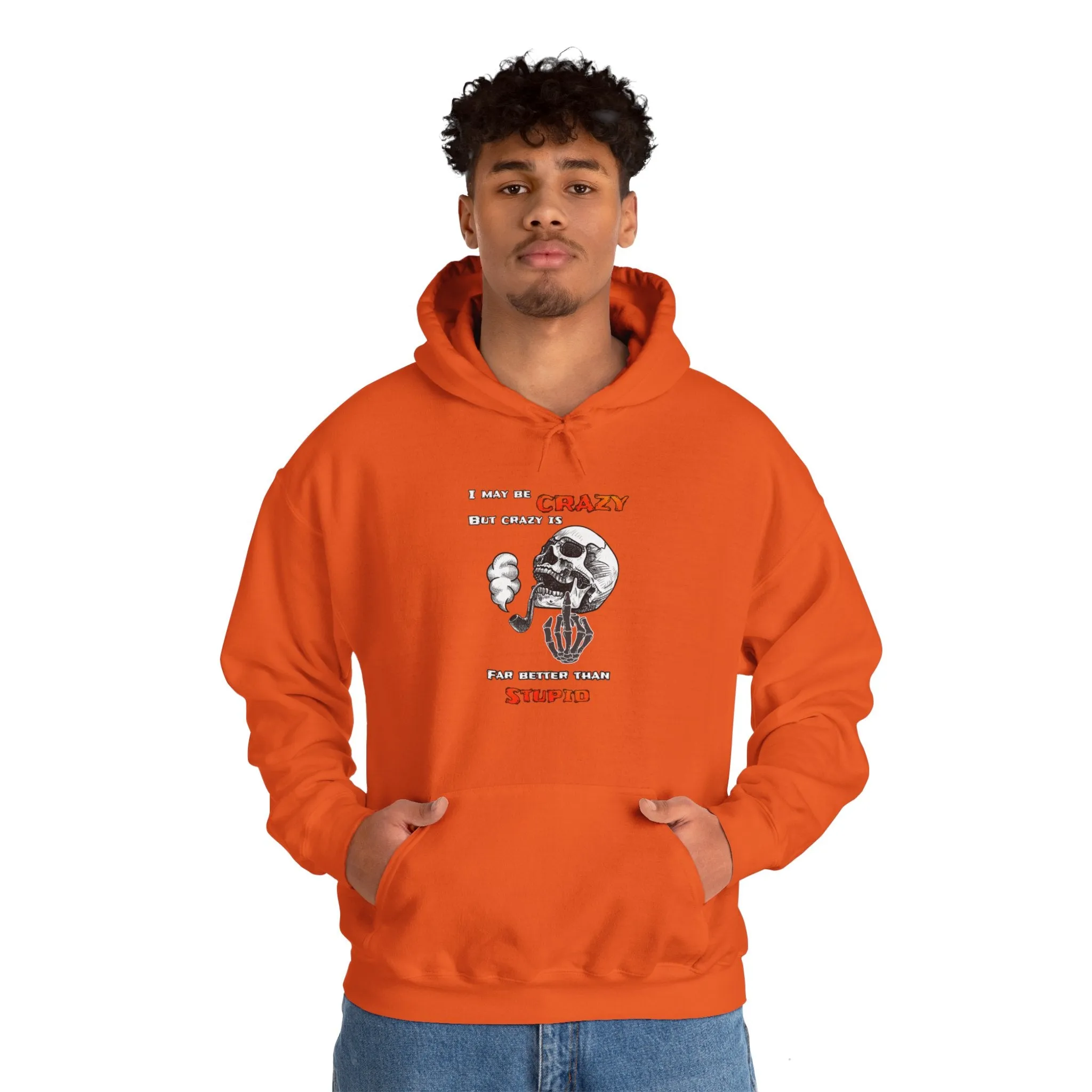 Crazy Skull Unisex Heavy Blend™ Hooded Sweatshirt