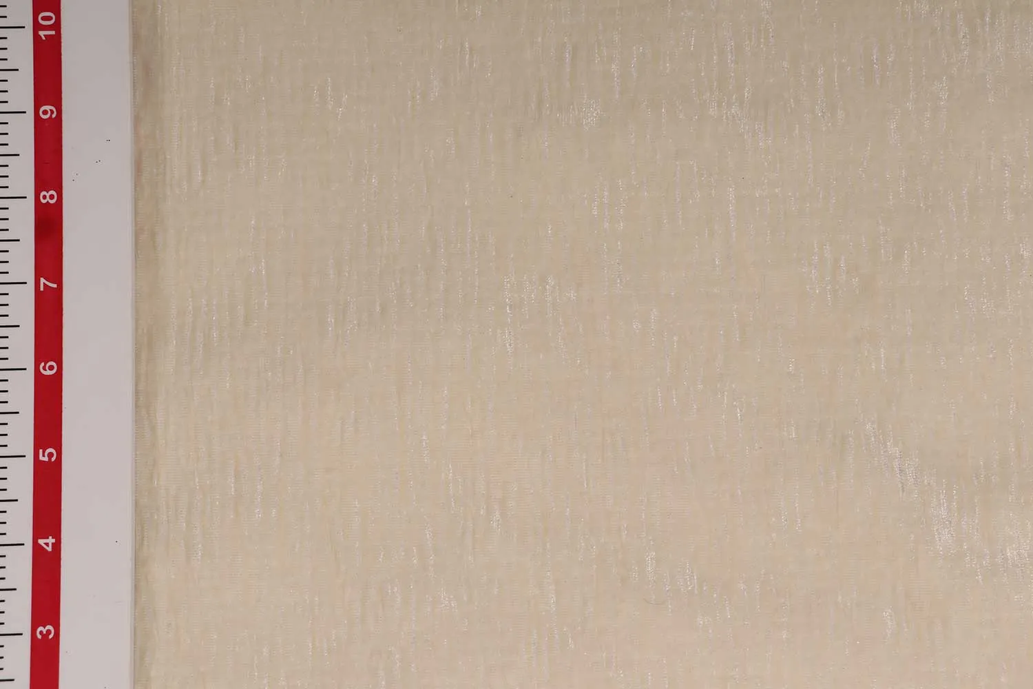 Cream Pleated Velour Velvet Fabric