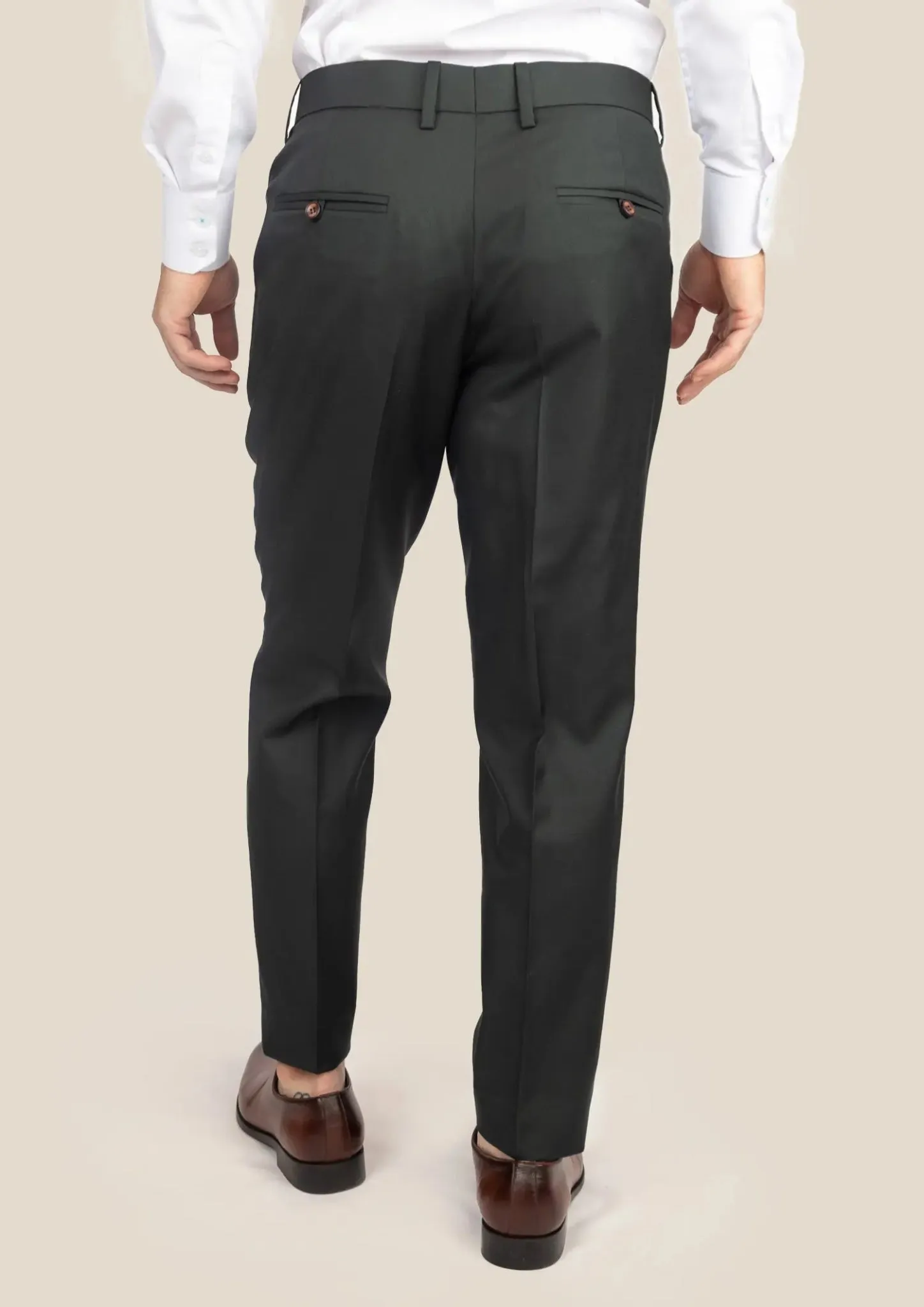 Dark Green Twill Pants