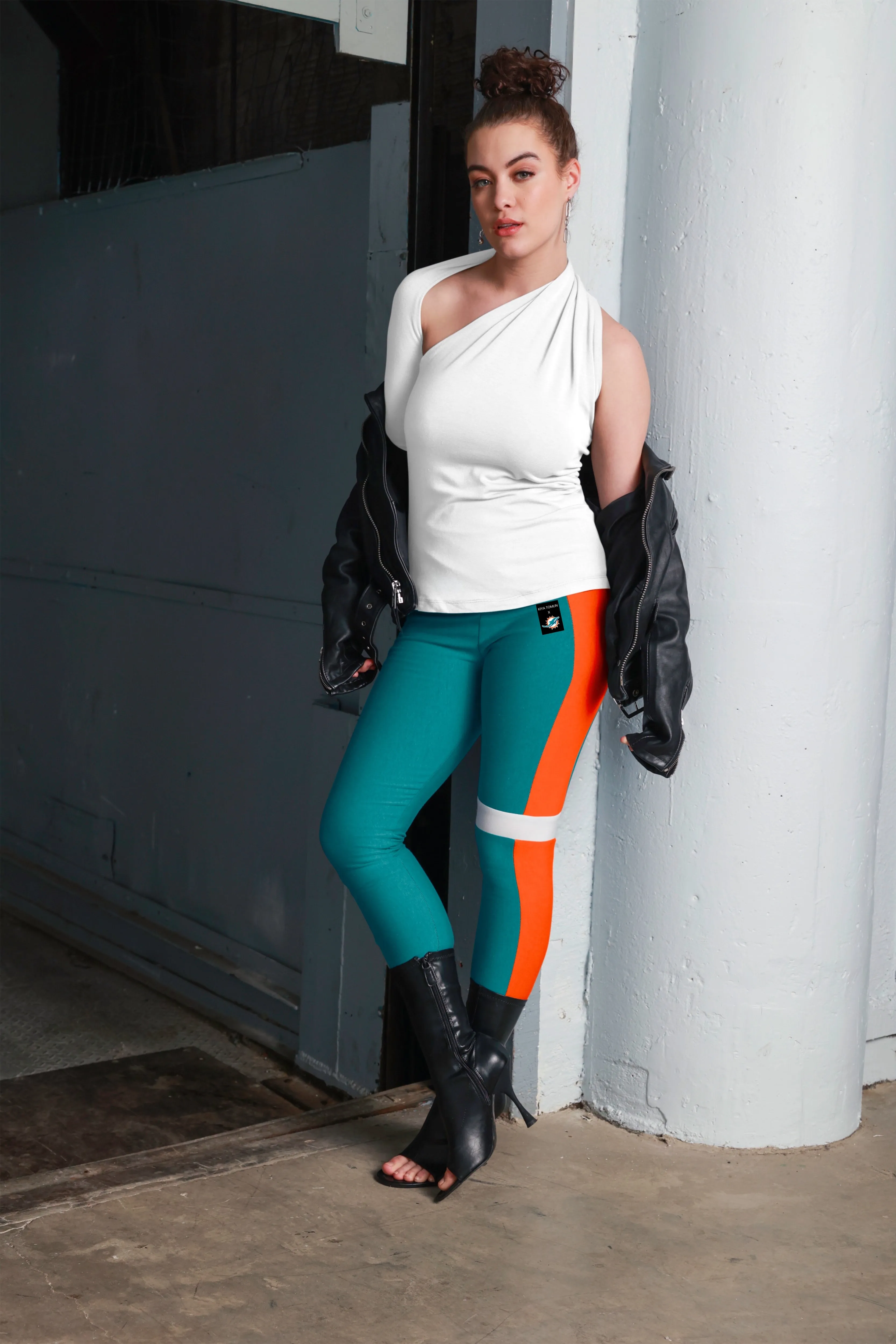 Dolphins Color Block Legging