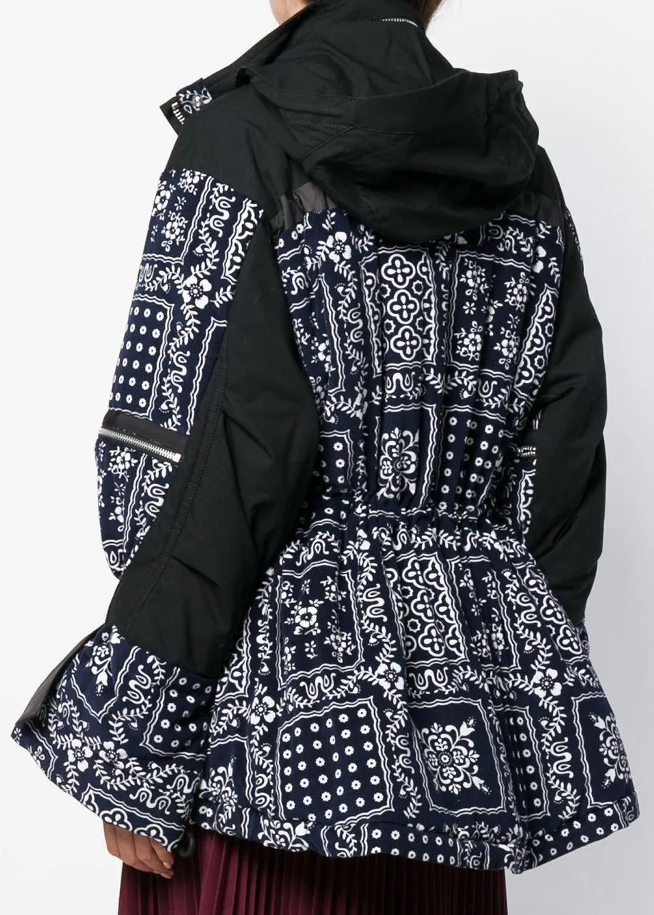 Floral Embroidered Padded Jacket