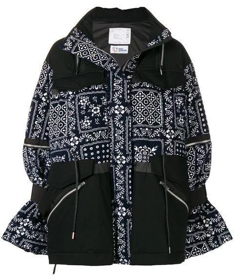 Floral Embroidered Padded Jacket