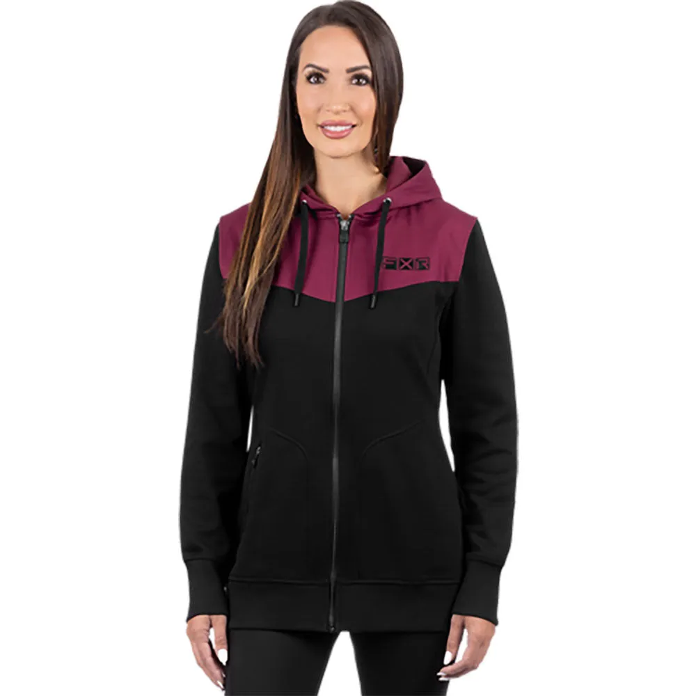 FXR Task Hoodie Black/Merlot