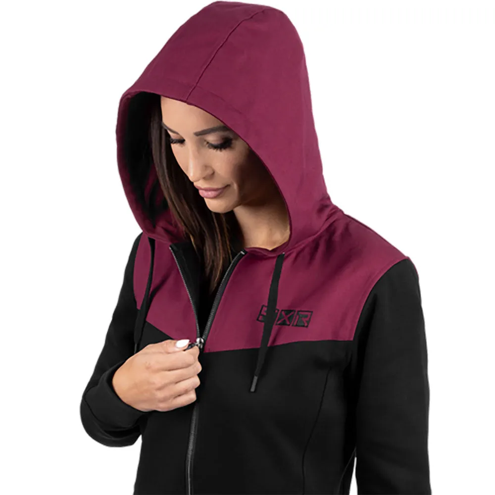 FXR Task Hoodie Black/Merlot