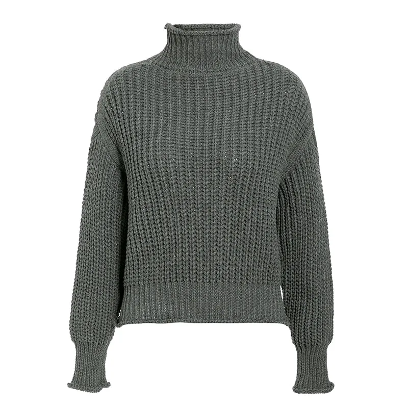 Hollow thick casual sweater