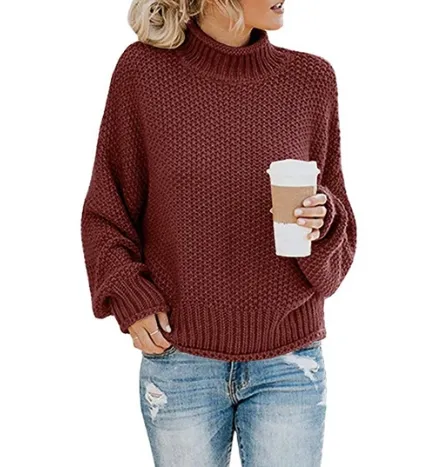 Hollow thick casual sweater