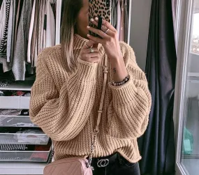 Hollow thick casual sweater