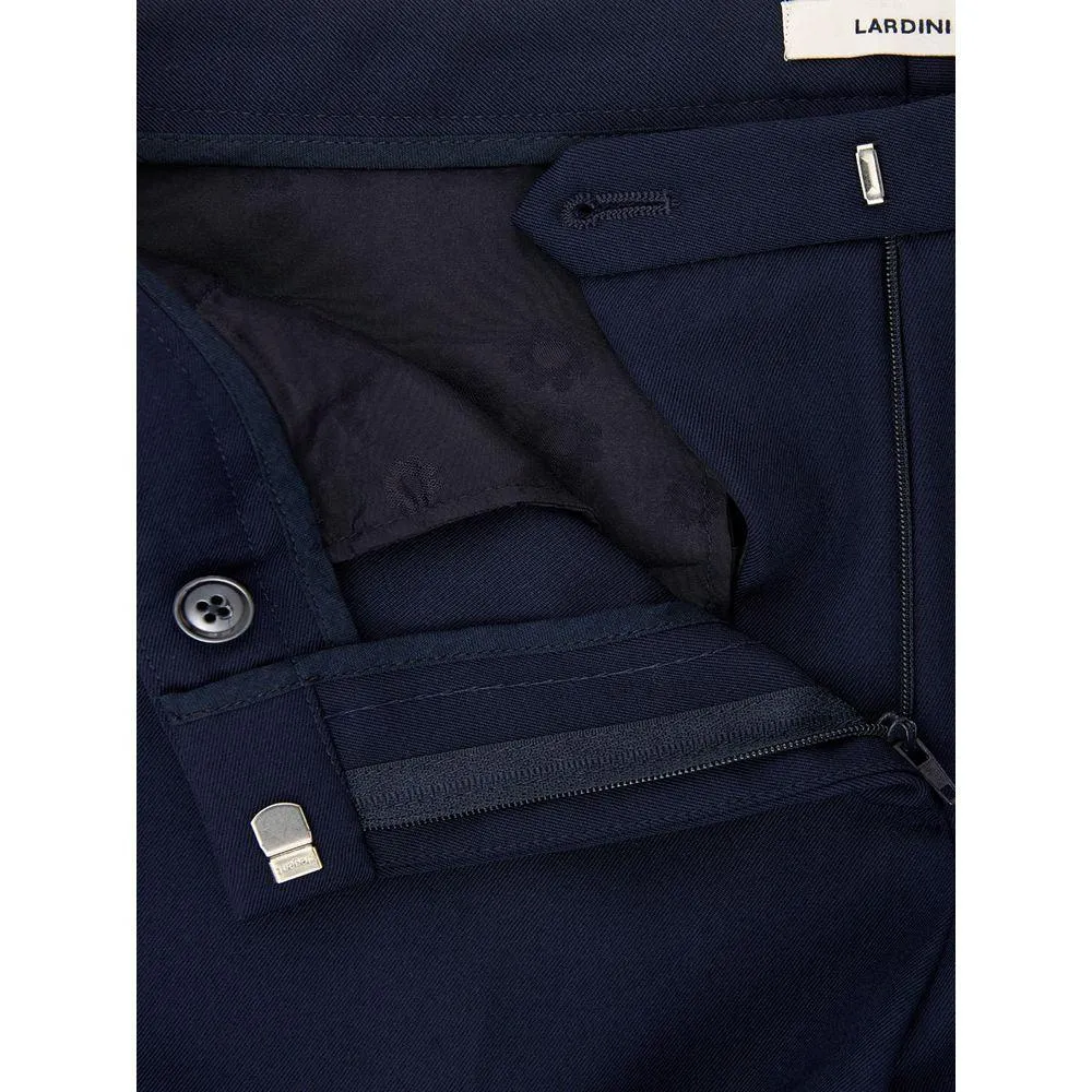 Lardini Elegant Blue Wool Pants for Women