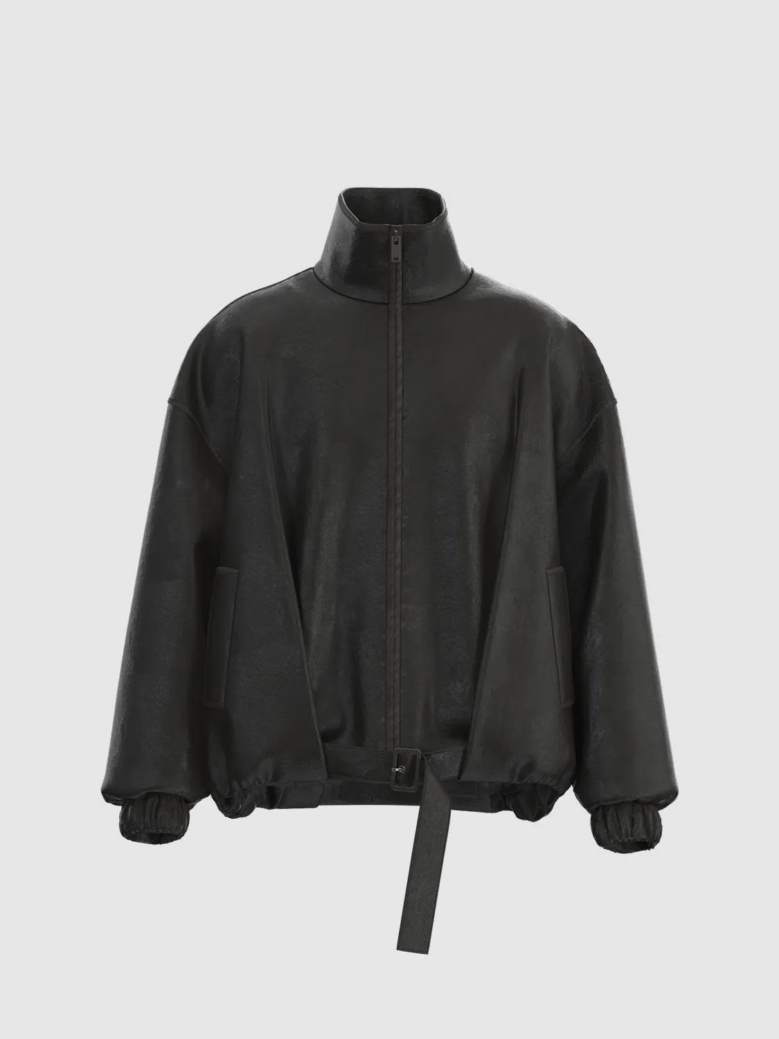 Leather Padded Puffer Jackets