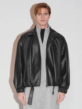 Leather Padded Puffer Jackets