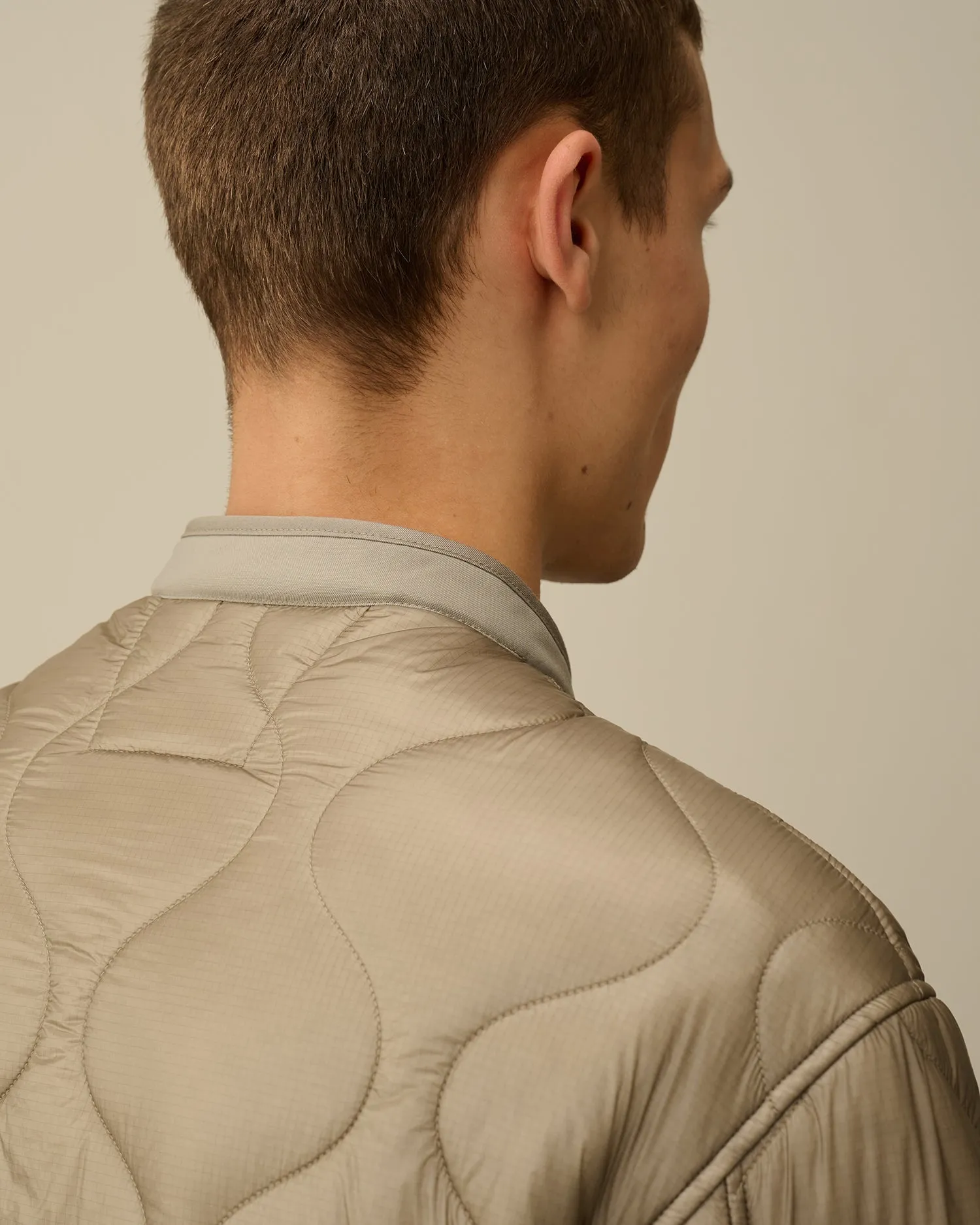 Liner padded jacket - VINTAGE KHAKI