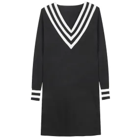 Long Sleeve Knitted Dress Women Wholesale