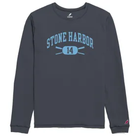 Men's Stone Harbor Long Sleeve Waffle Crew - Spring Navy