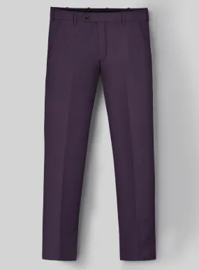 Napolean Stretch Purple Wool Pants