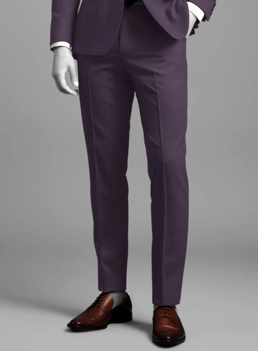 Napolean Stretch Purple Wool Pants