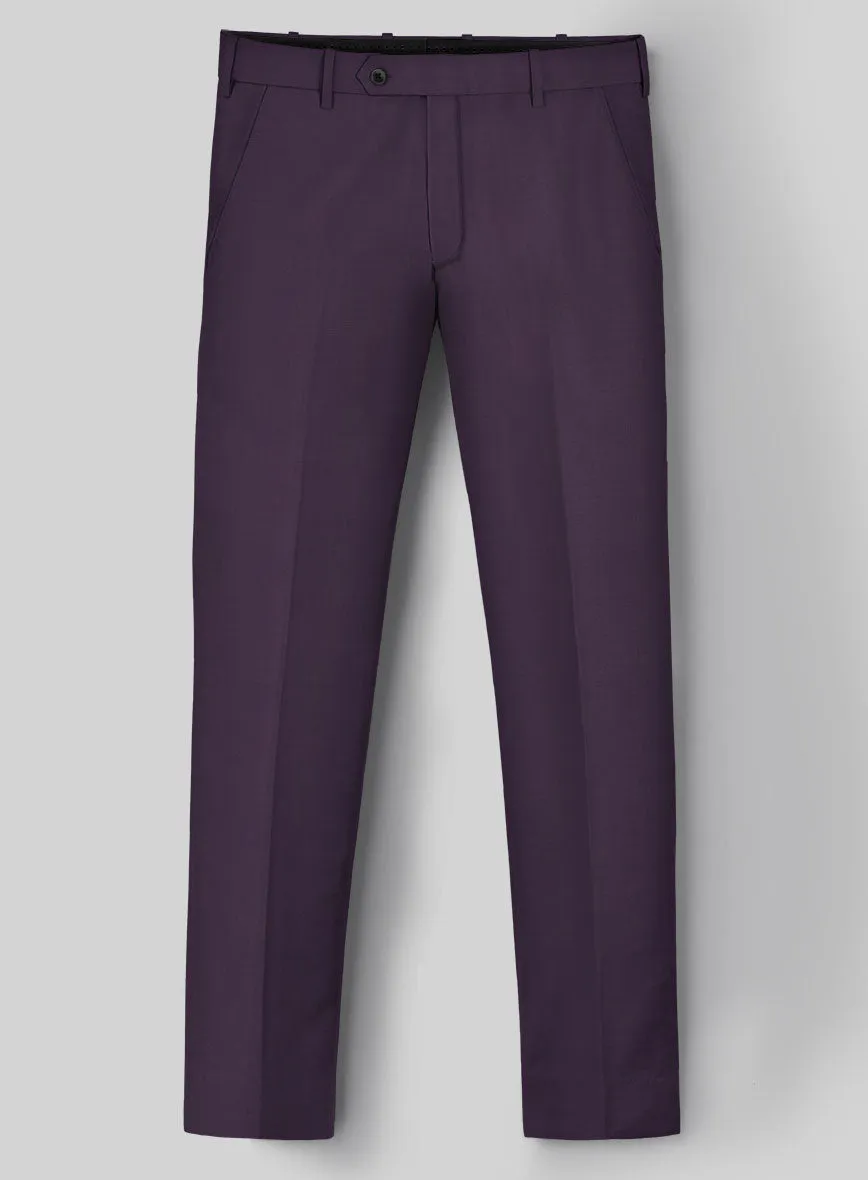 Napolean Stretch Purple Wool Pants