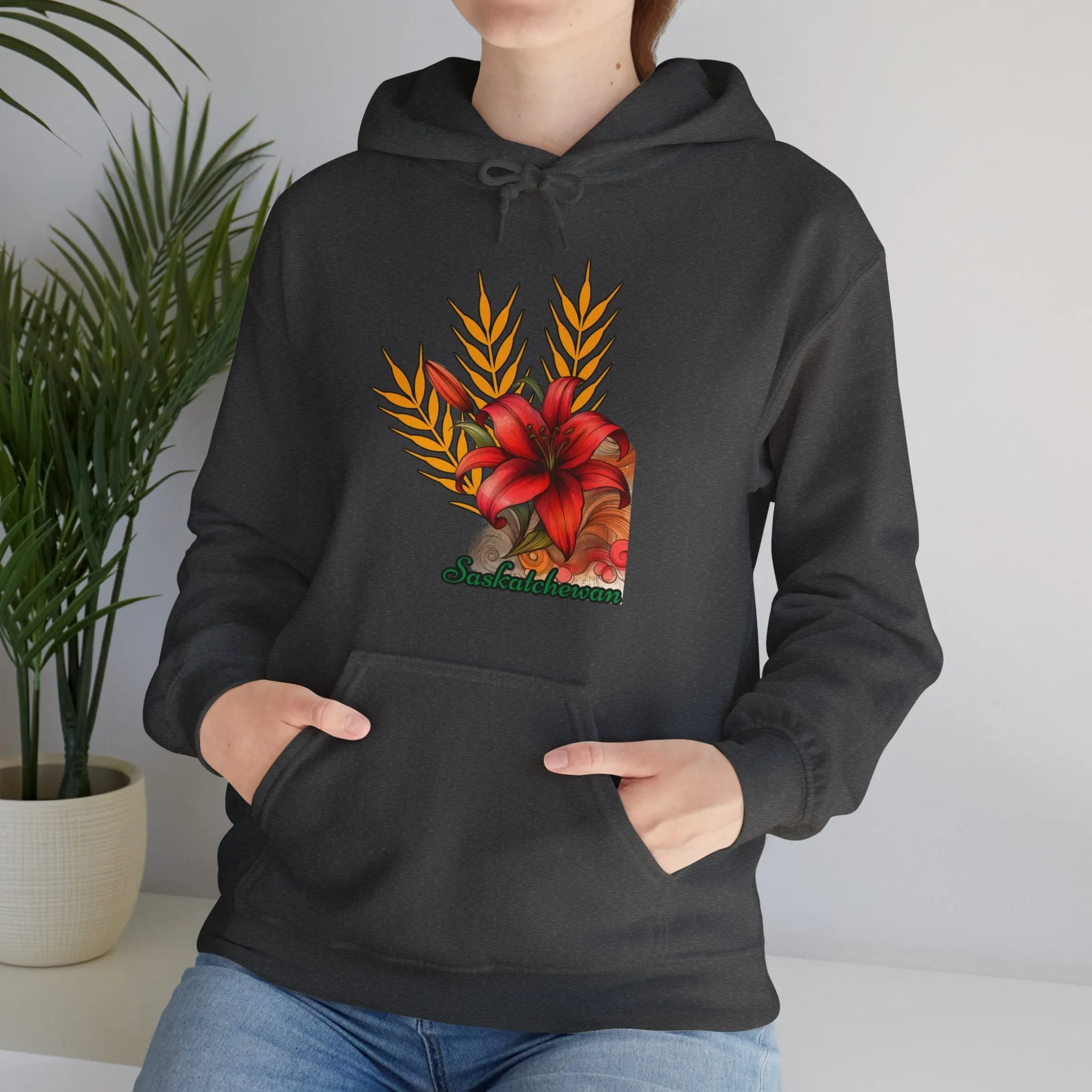 Saskatchewan Lily Unisex Heavy Blend™ Hooded Sweatshirt