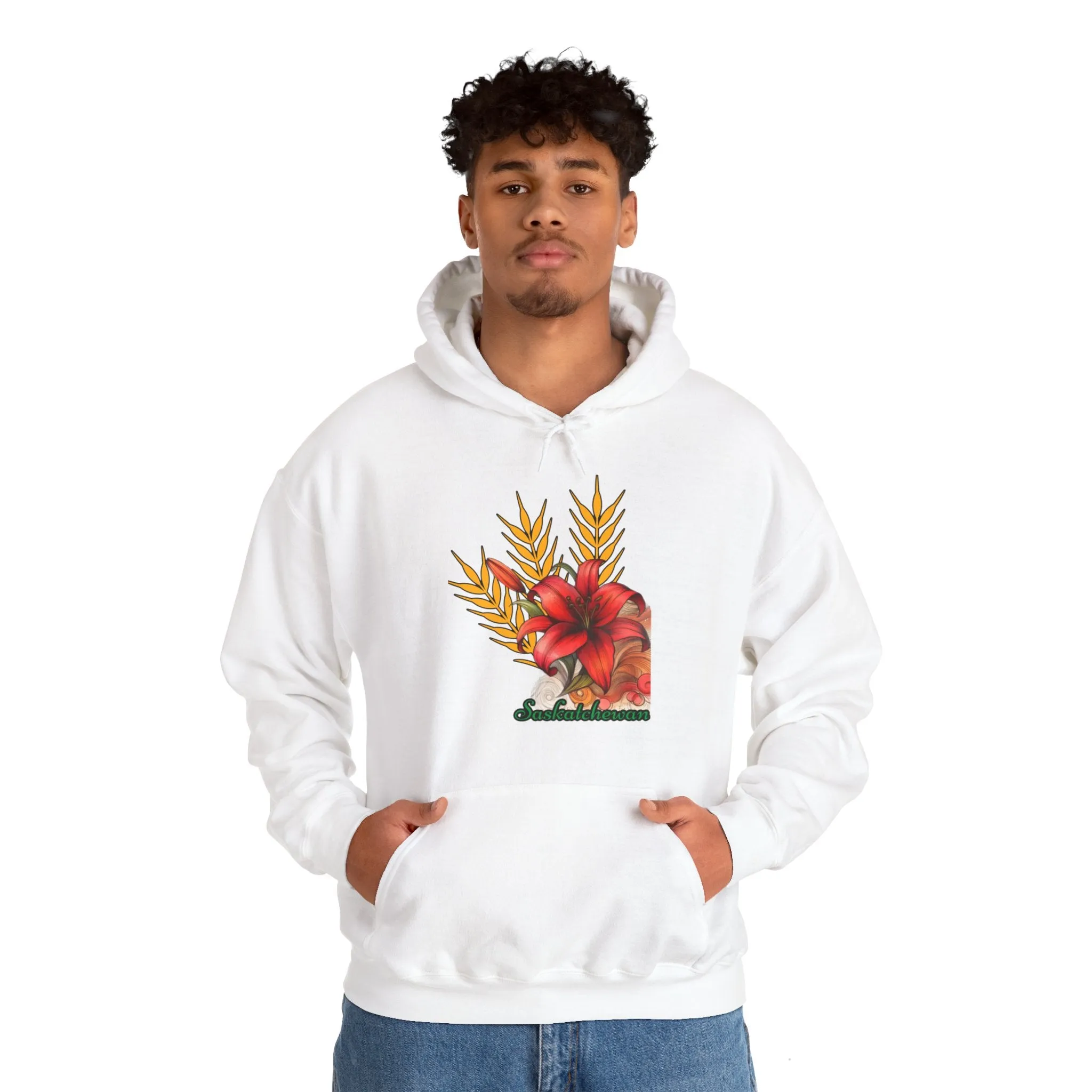 Saskatchewan Lily Unisex Heavy Blend™ Hooded Sweatshirt