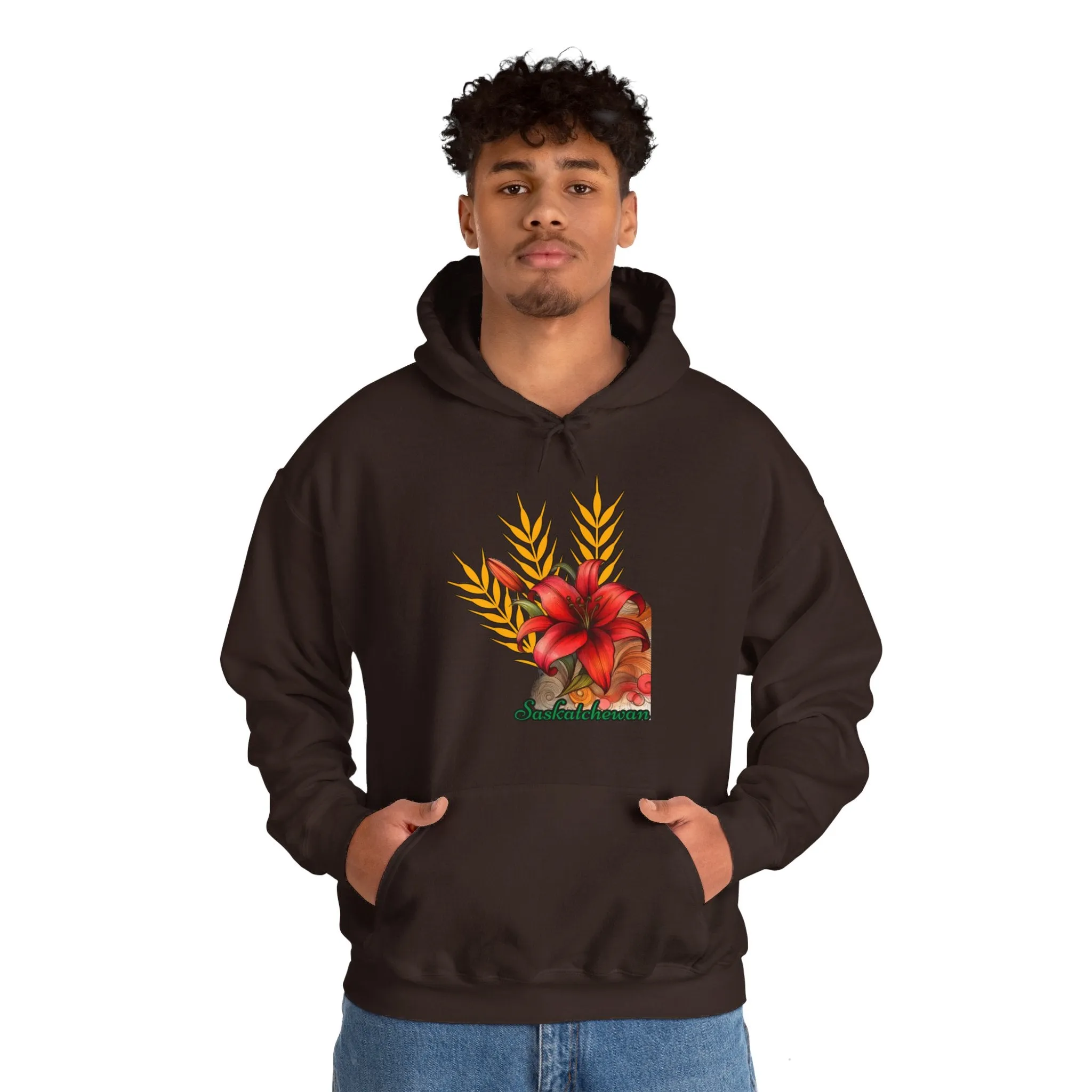 Saskatchewan Lily Unisex Heavy Blend™ Hooded Sweatshirt