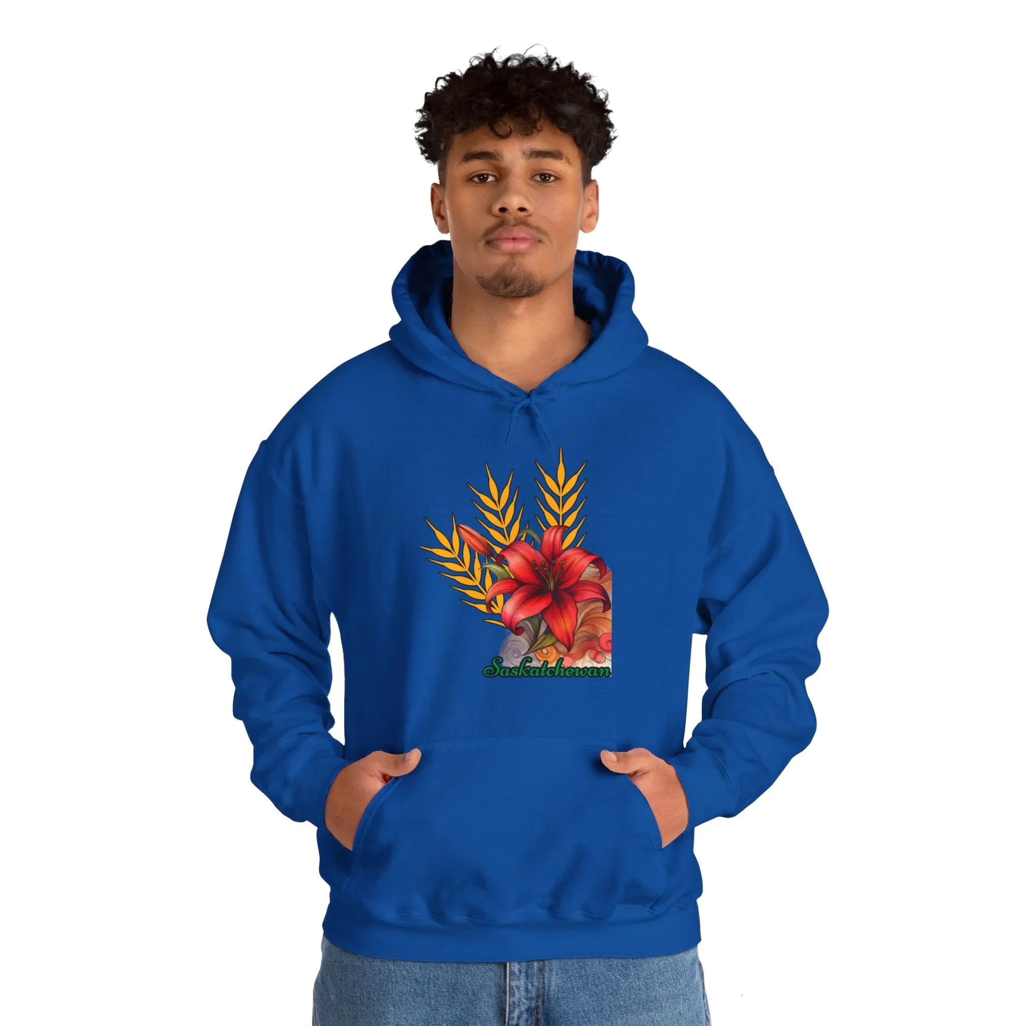 Saskatchewan Lily Unisex Heavy Blend™ Hooded Sweatshirt