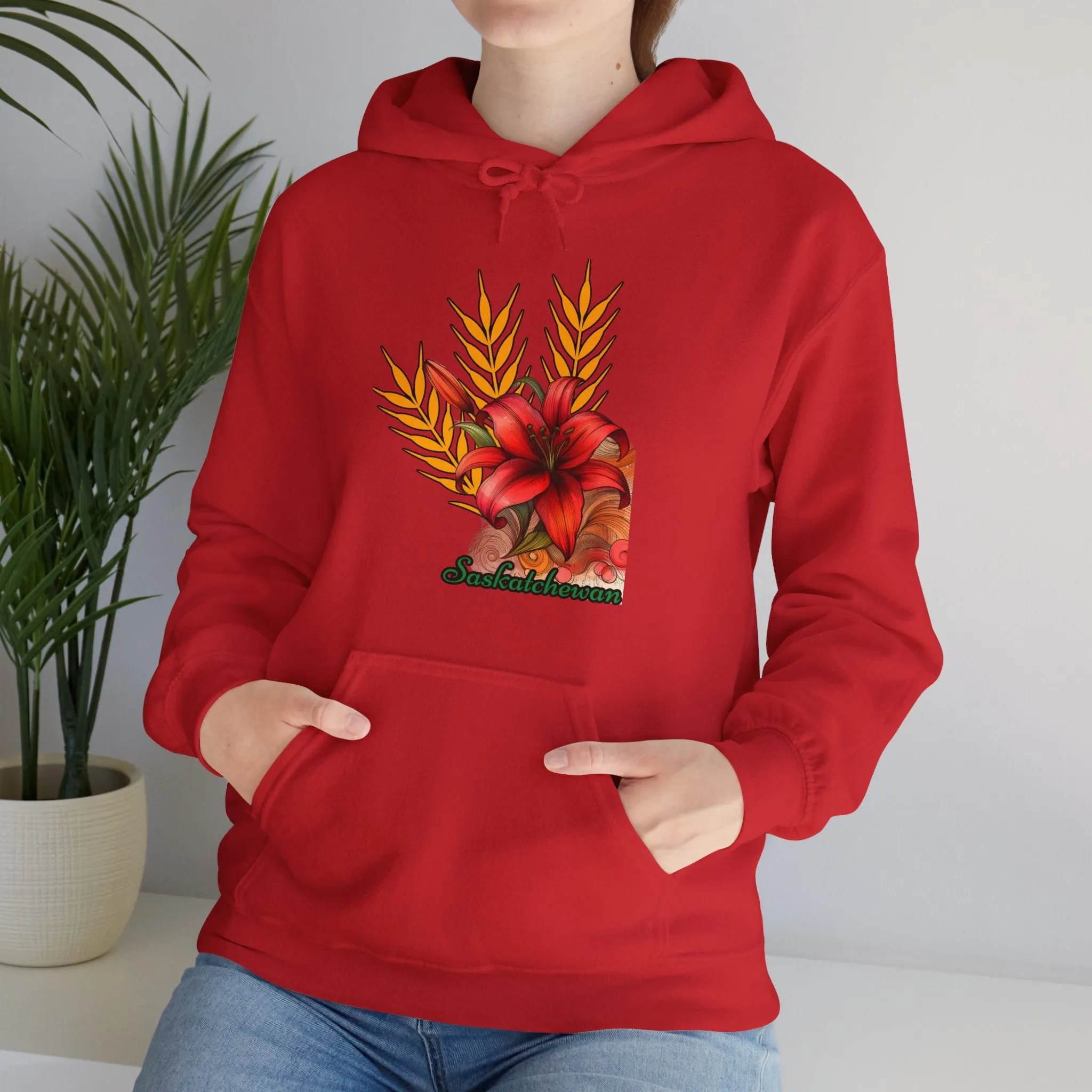 Saskatchewan Lily Unisex Heavy Blend™ Hooded Sweatshirt