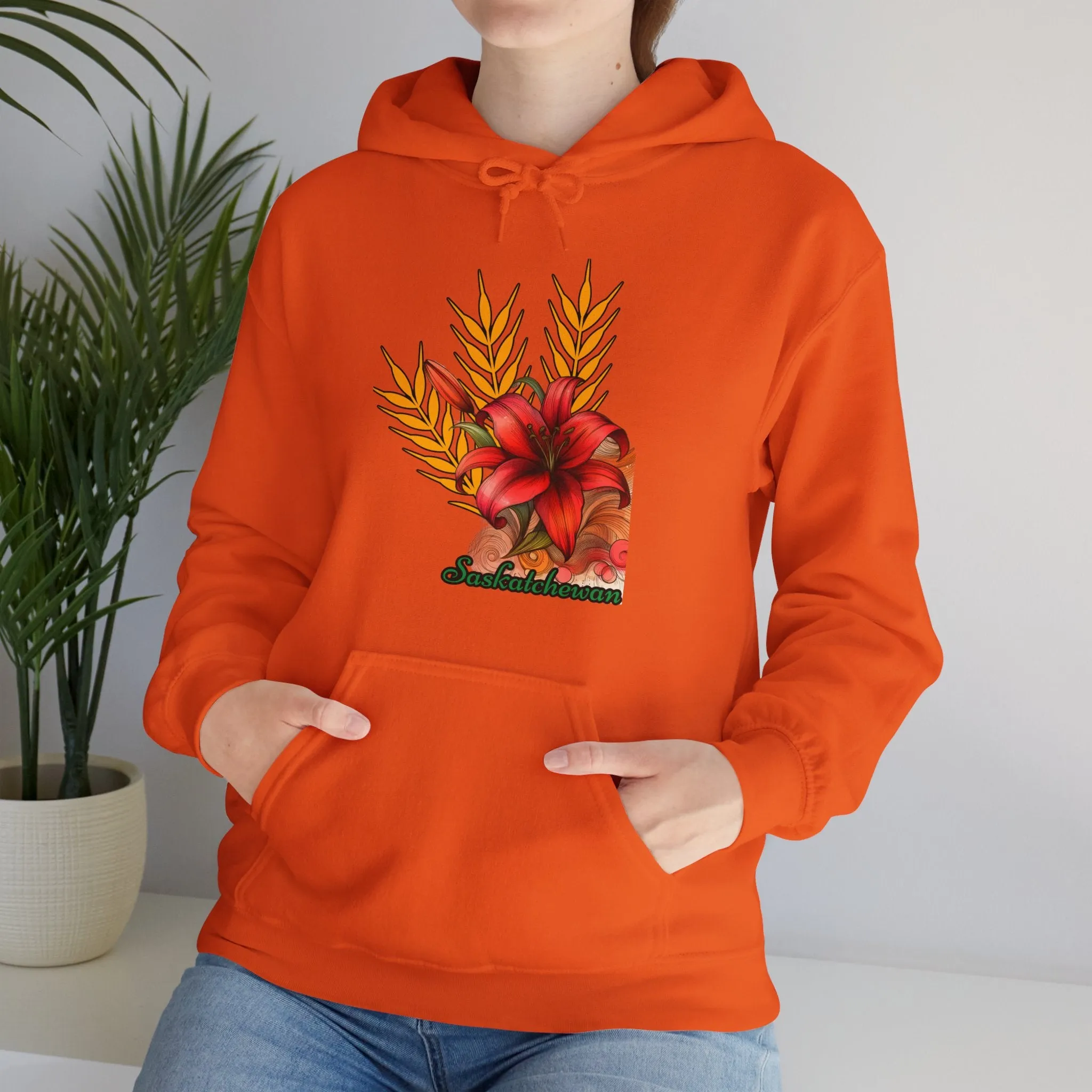 Saskatchewan Lily Unisex Heavy Blend™ Hooded Sweatshirt