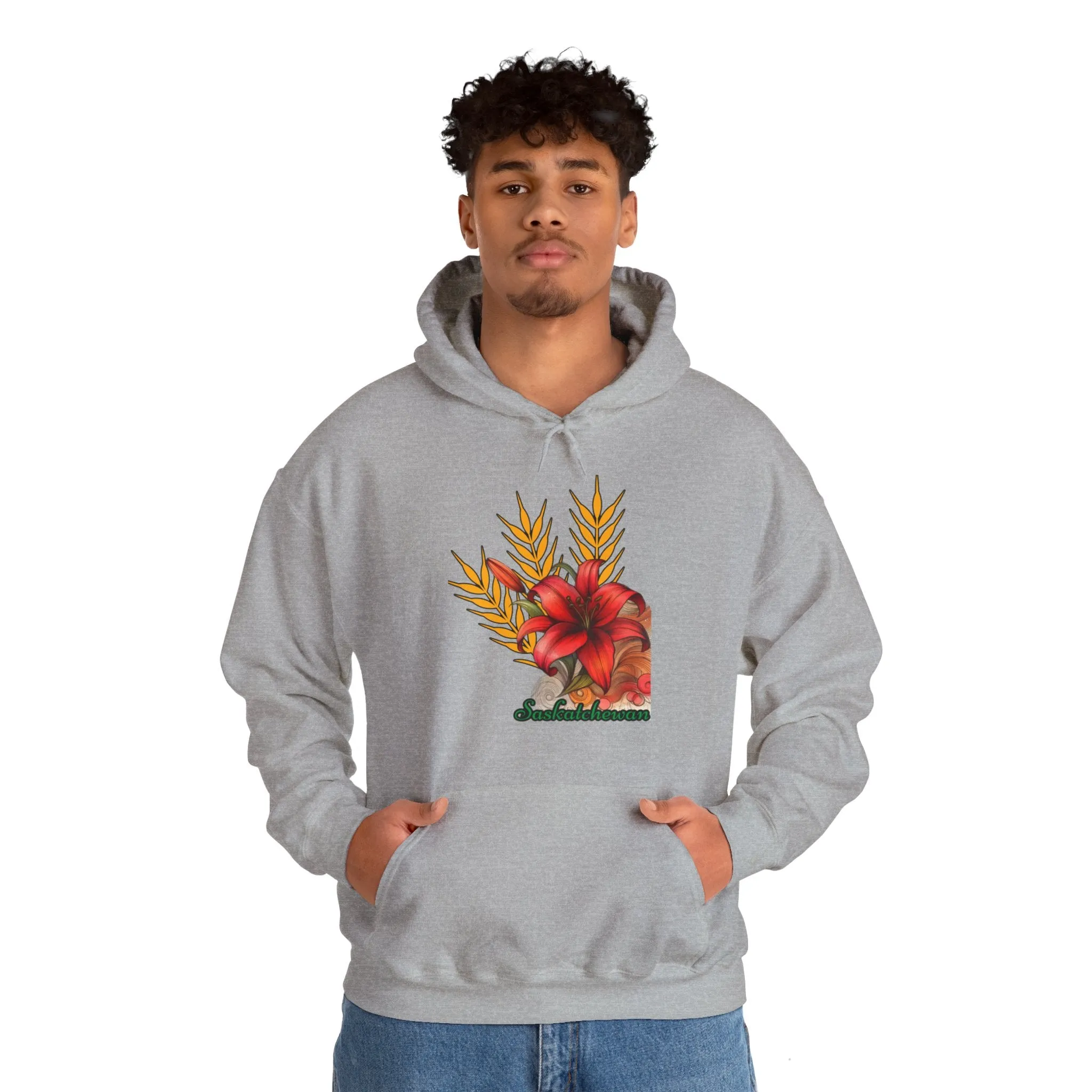 Saskatchewan Lily Unisex Heavy Blend™ Hooded Sweatshirt