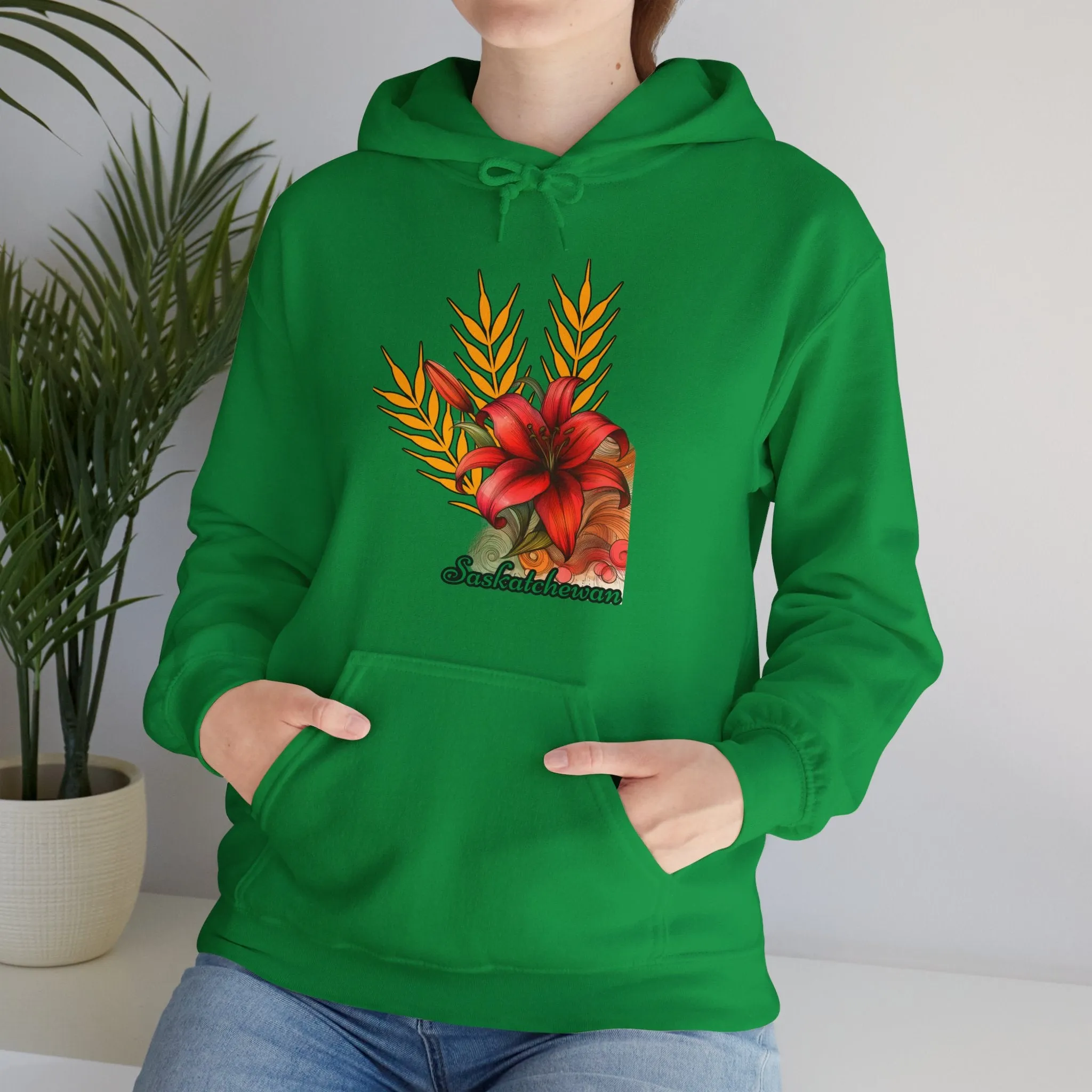 Saskatchewan Lily Unisex Heavy Blend™ Hooded Sweatshirt