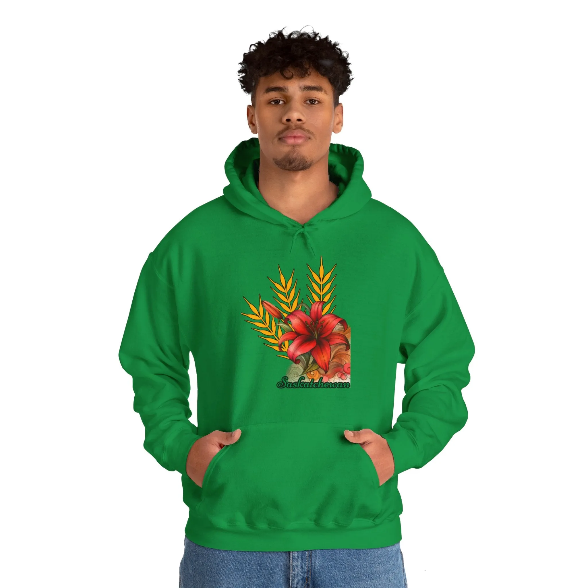 Saskatchewan Lily Unisex Heavy Blend™ Hooded Sweatshirt