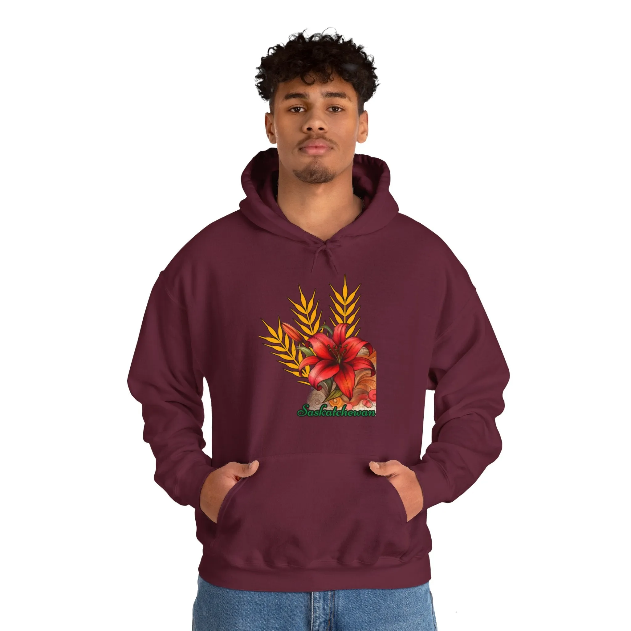 Saskatchewan Lily Unisex Heavy Blend™ Hooded Sweatshirt