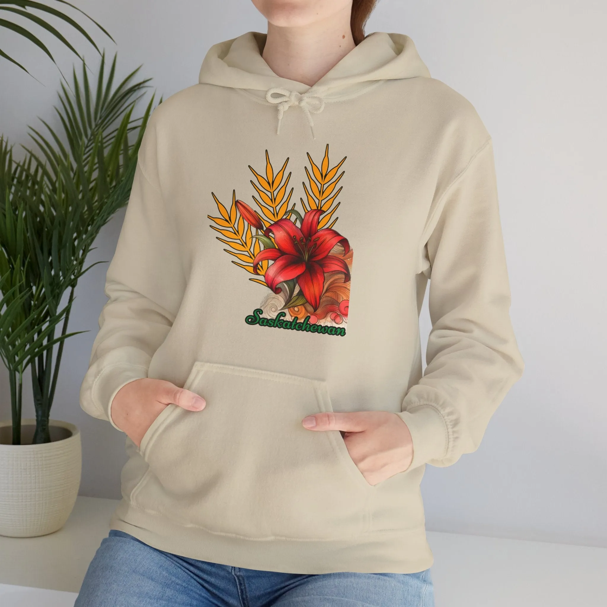 Saskatchewan Lily Unisex Heavy Blend™ Hooded Sweatshirt