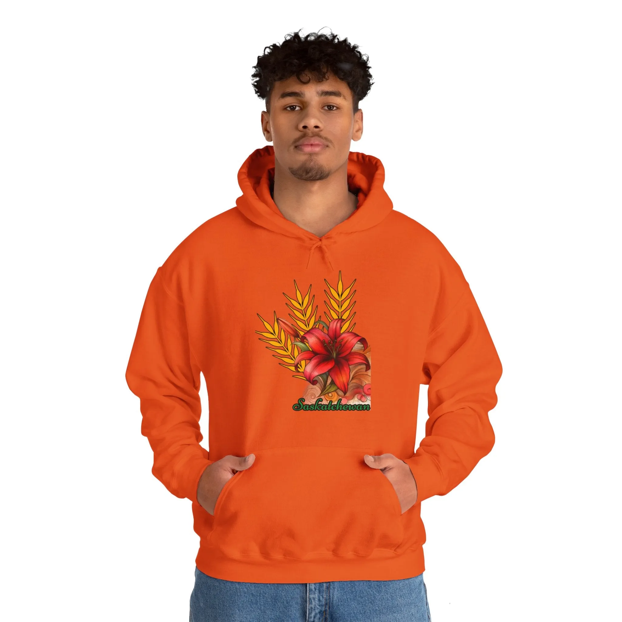 Saskatchewan Lily Unisex Heavy Blend™ Hooded Sweatshirt