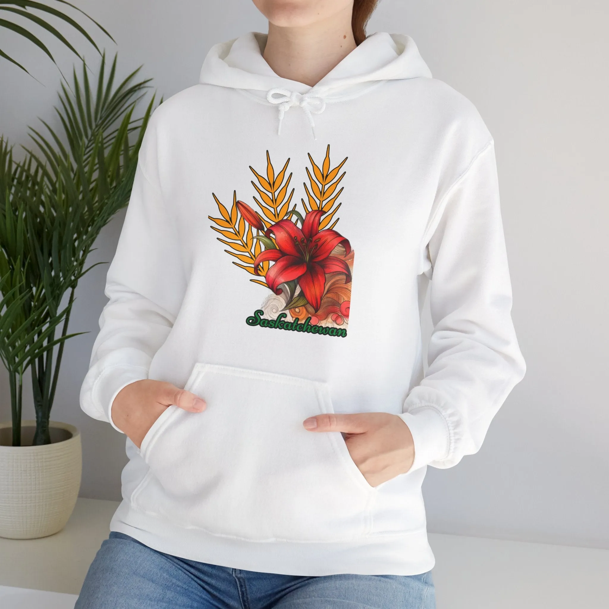 Saskatchewan Lily Unisex Heavy Blend™ Hooded Sweatshirt