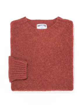 SHAGGY DOG SWEATER DARK RED - TRIM FIT