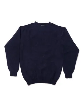 SHAGGY DOG SWEATER NAVY - TRIM FIT