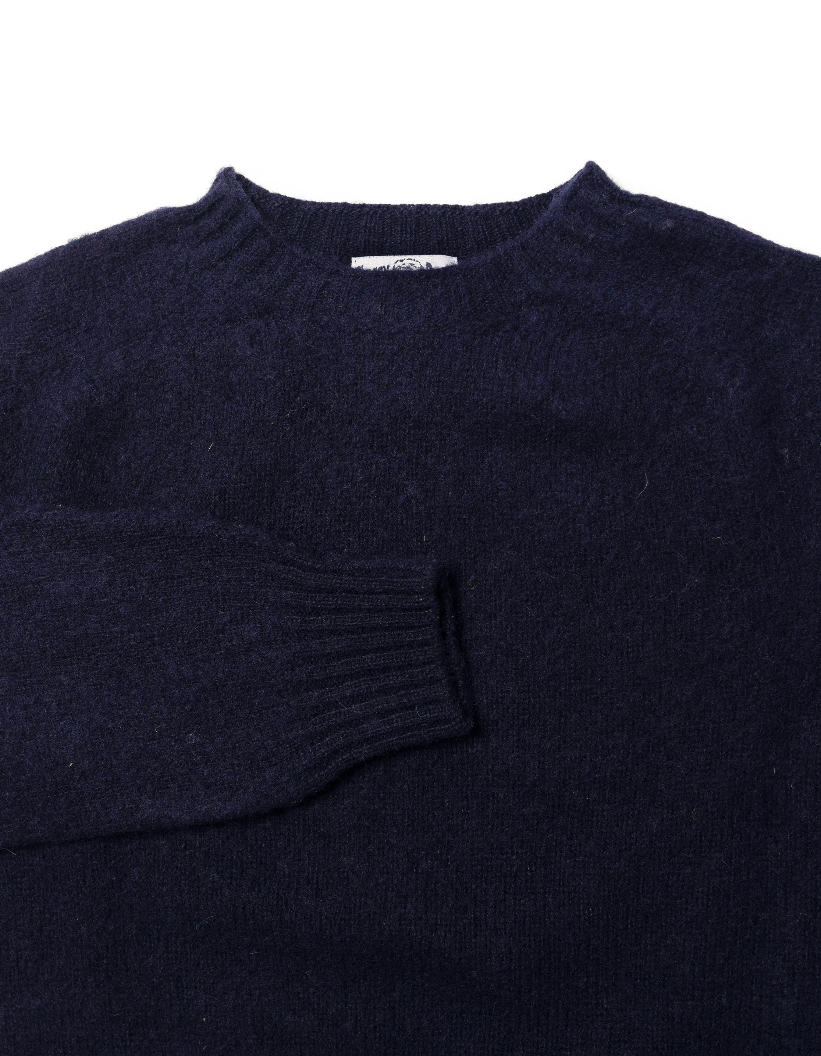 SHAGGY DOG SWEATER NAVY - TRIM FIT