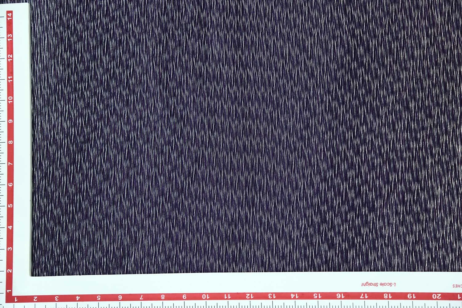 Silver Foil on Purple Foil Print Pleated Knit Fabric