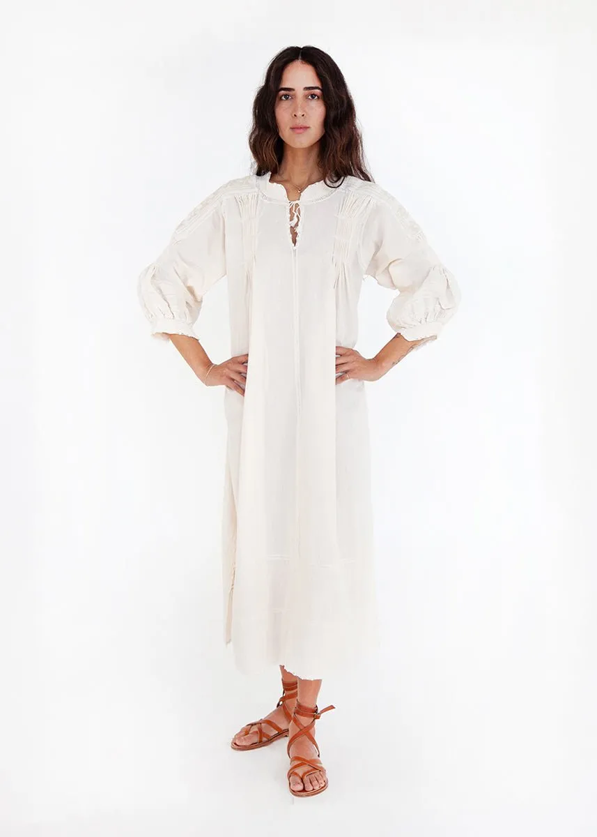 Sirena Dress Natural Long Sleeves