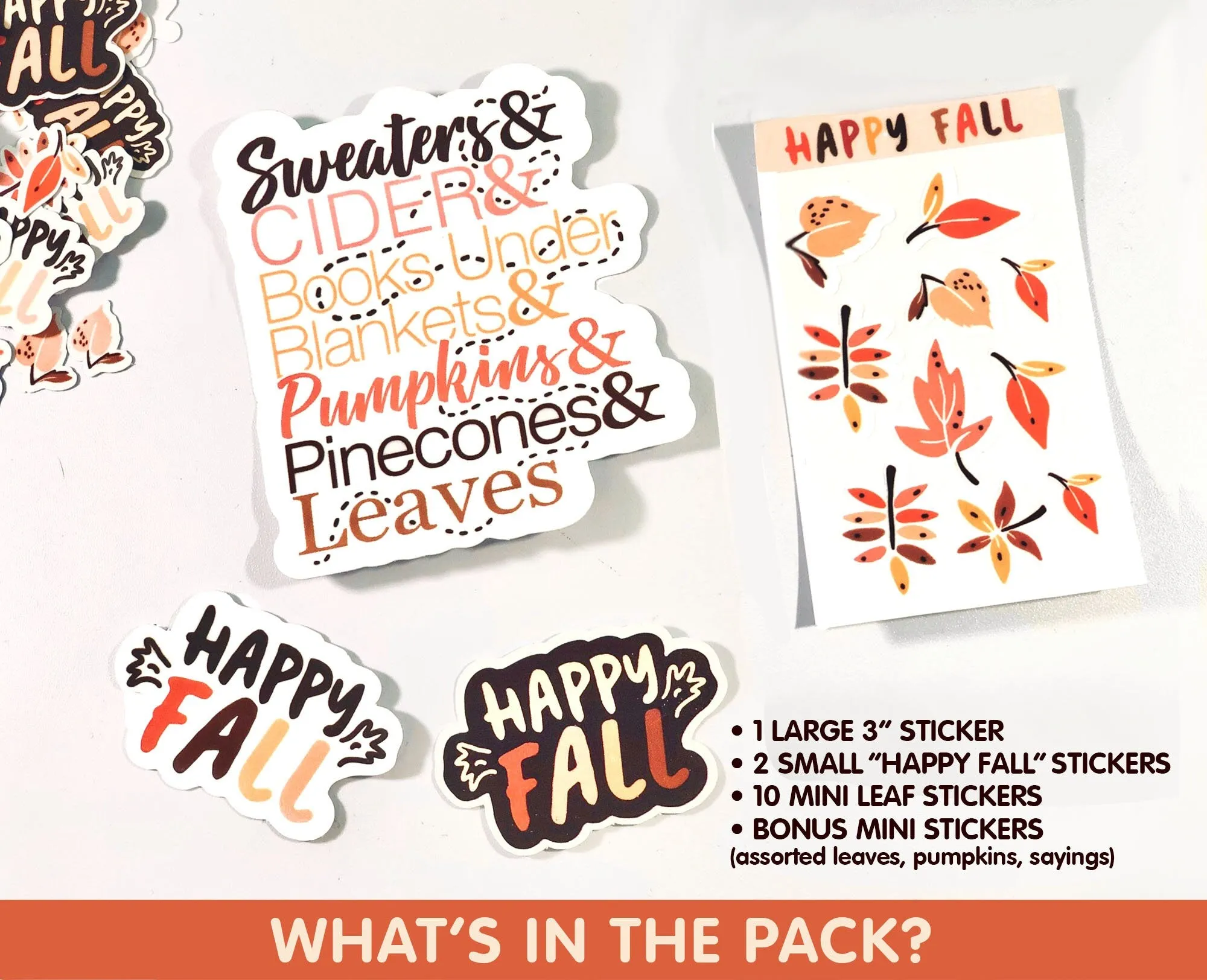 Sweaters and Cider Fall Sticker Pack