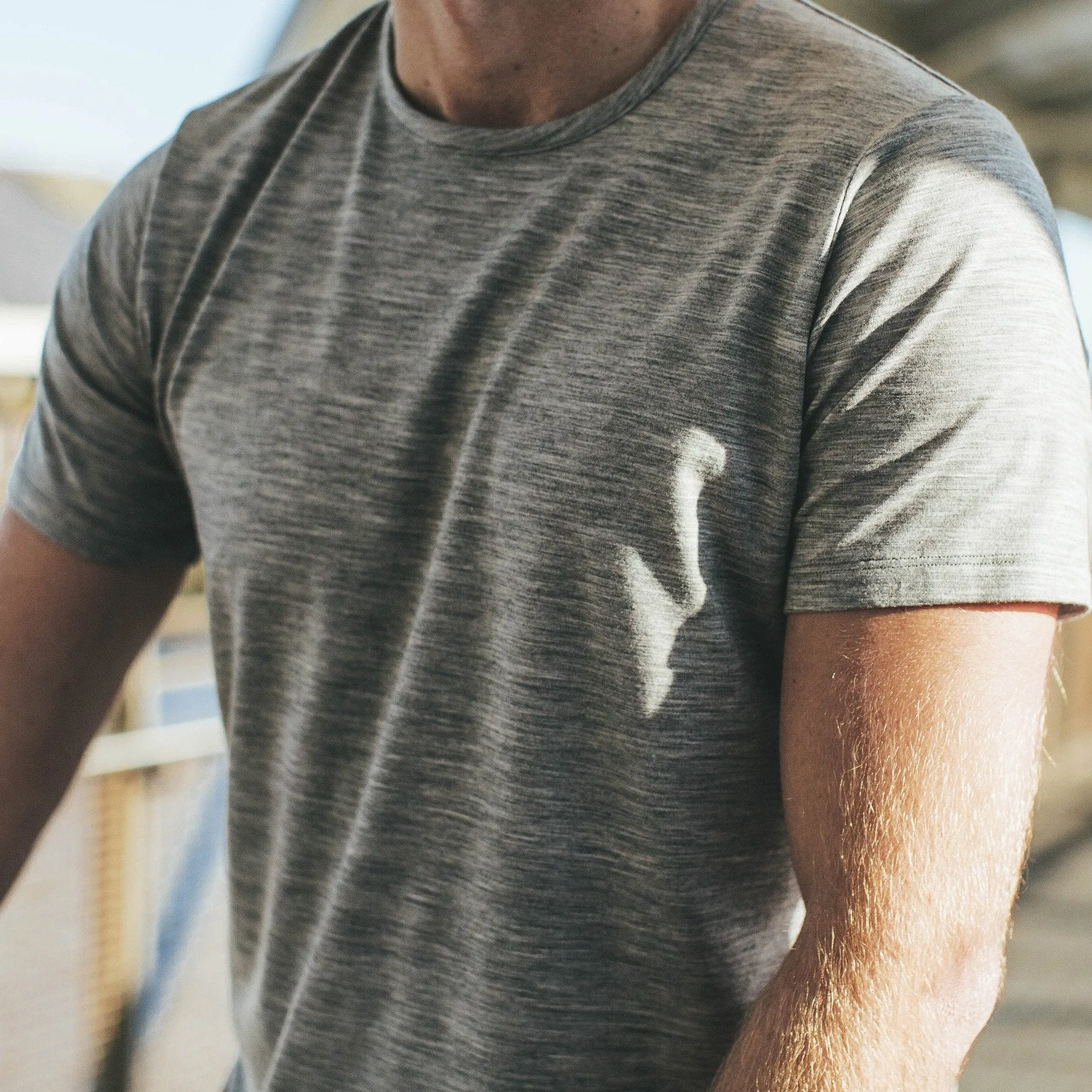 The Antoni Tee in Heather Grey