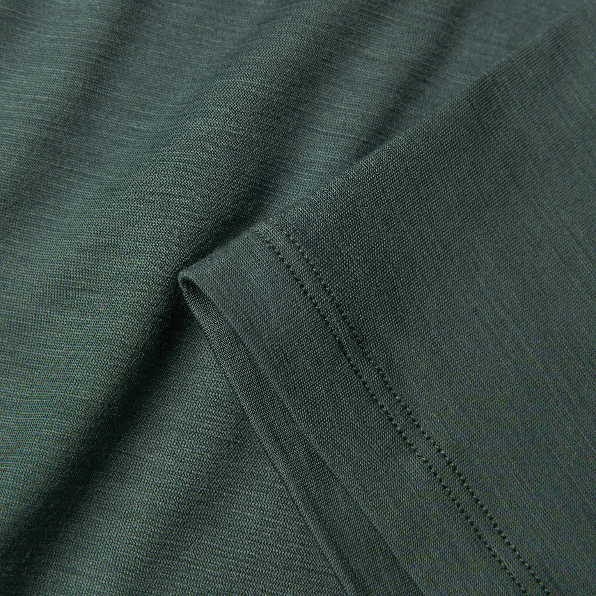 The Merino Tee in Sea Green