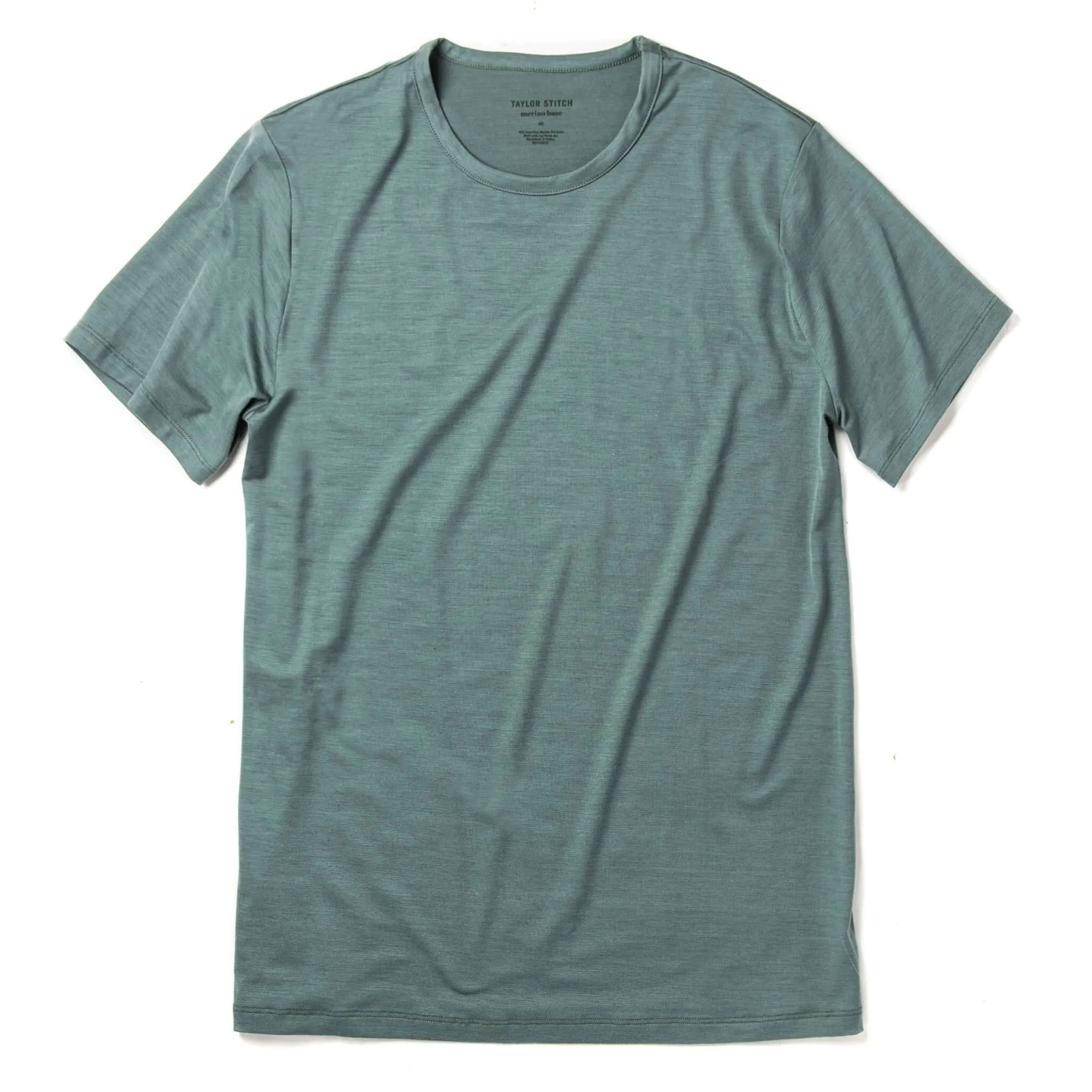 The Merino Tee in Sea Green